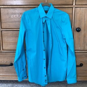 Men’s JFerrar Blue Slim Dress Shirt